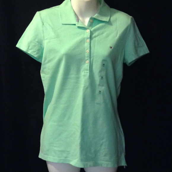 Mint green Tommy Hilfiger shirt, M