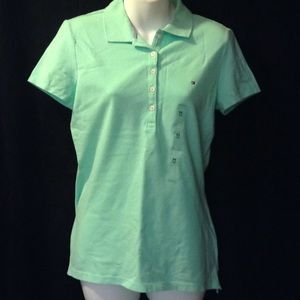 Mint green Tommy Hilfiger shirt, M