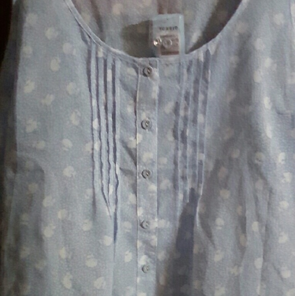 Sheer floral print sleeveless tee