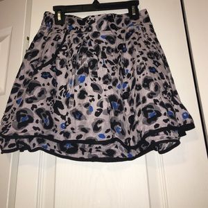 Cheetah button skirt