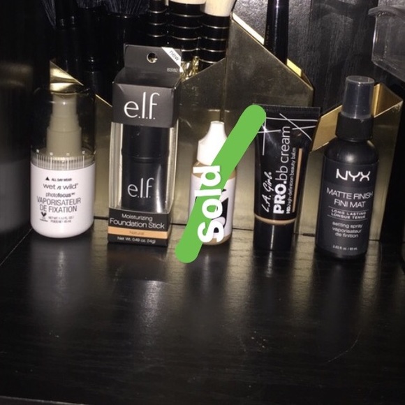 Glossier, ELF, & LA Girl foundation + setting mist