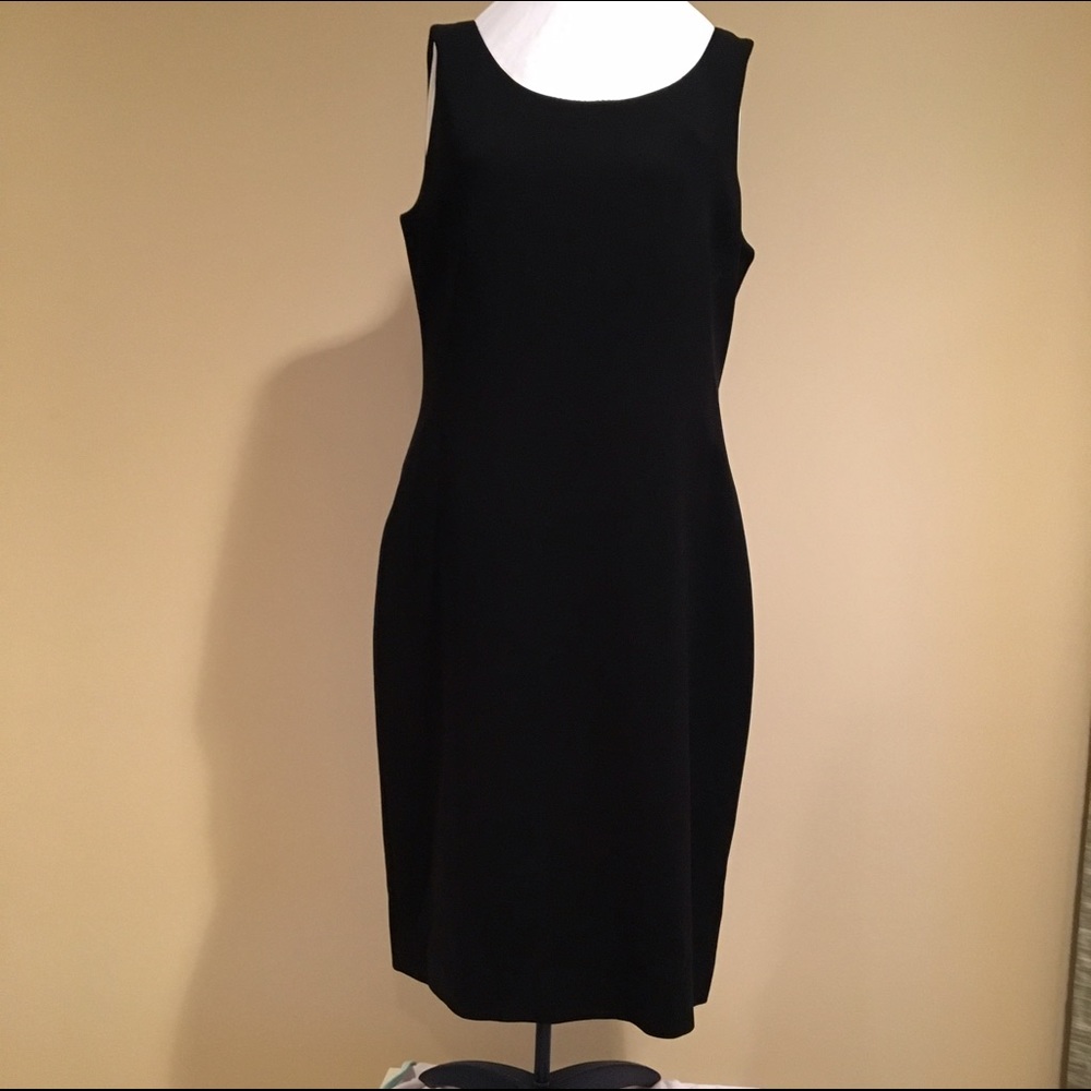 Used, ann taylor dress, black, size 12.