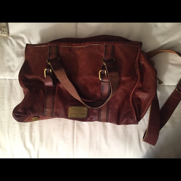 Fossil Leather Handbag