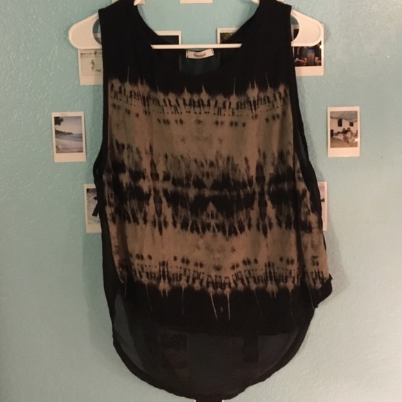 Black tank top