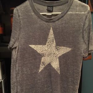 Gray shirt with white star