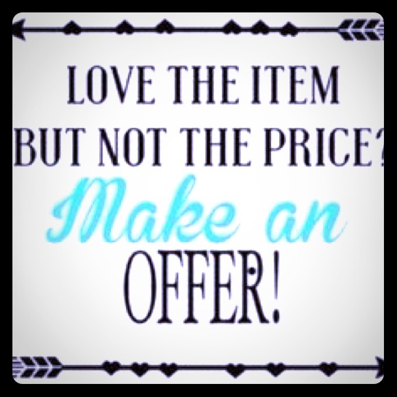 Don't hesitate to make me an offer! 😊