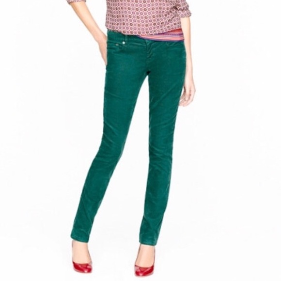 J Crew Matchstick Cord in forest green