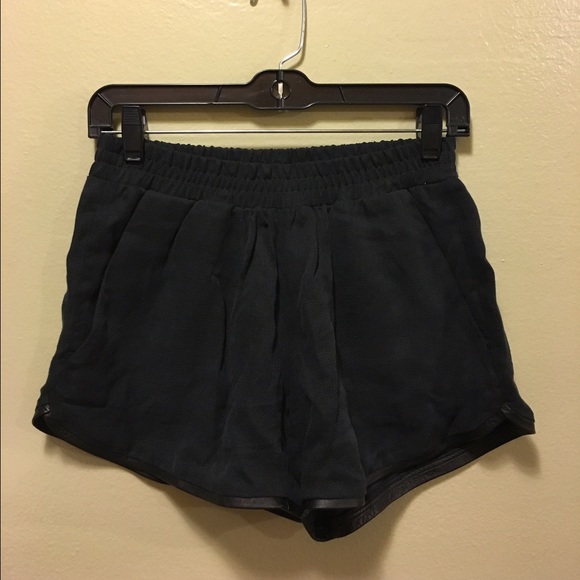 Maje Leather Trim Shorts size 36