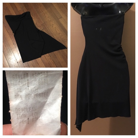NICOLE MILLER Strapless Asymmetrical Long Top - Picture 3 of 4