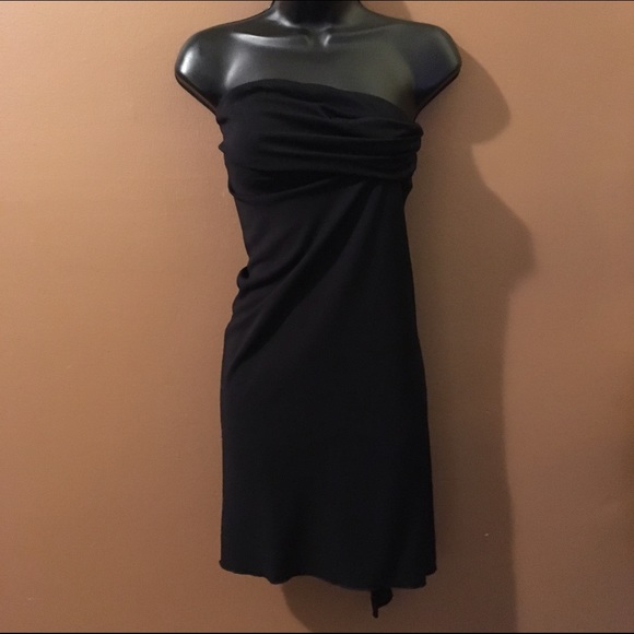 NICOLE MILLER Strapless Asymmetrical Long Top - Picture 2 of 4