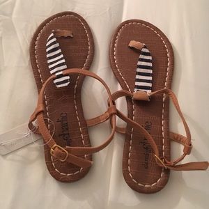 Charming Charlie blue and white sandals