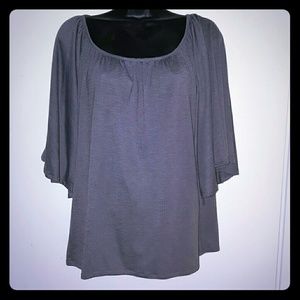 Dark grey flowy  blouse