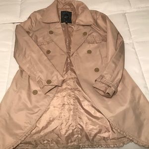 Tan trench coat
