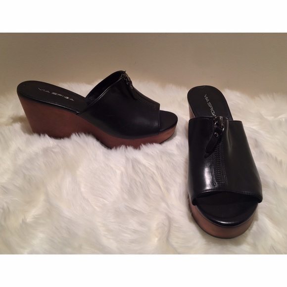 Via Spiga Open Back Wedges