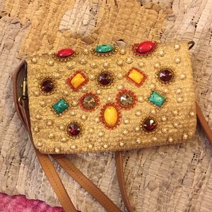 Jasper and Jeera Gold Beaded Clutch