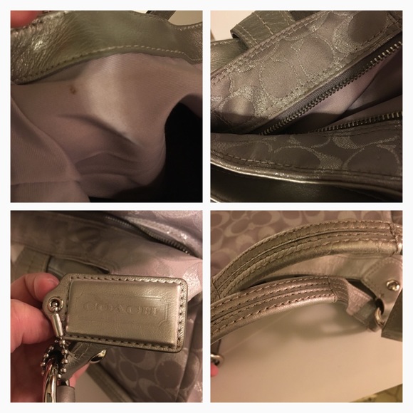 Sold! {COACH} Silver Purse with Purple Hues - Picture 4 of 4