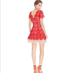 Red dress. Betsy & Adam 8p.