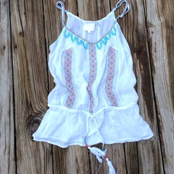 White Linen Tank