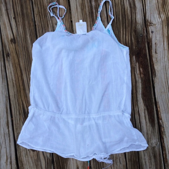 White Linen Tank - Picture 3 of 4