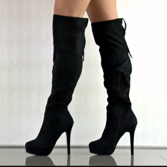 Adelina black microsuede Charles by Charles David