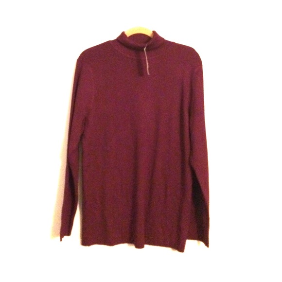 Chico's Cranberry Turtleneck