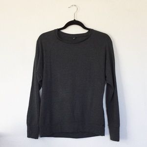 Uniqlo Dark Grey Long Stretchy Sleeve