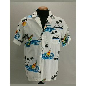 Sun Island Men's Jamaica white cotton short slv