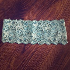 10/$20 SALE Light Blue Lace Stretch Headband