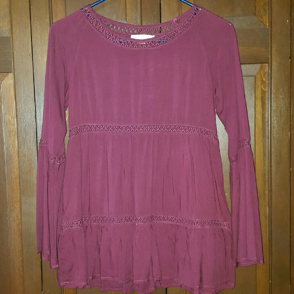 Maroon Boutique Top