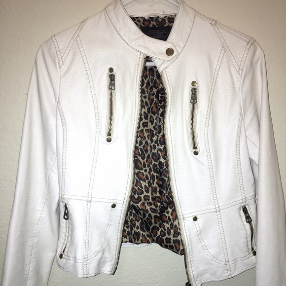 Genuine leather suede jacket