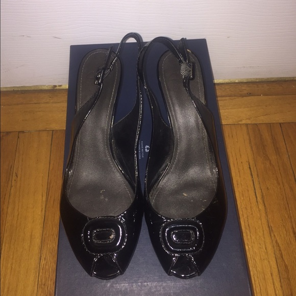 Clarks Black Patent Leather Slingback 🖤