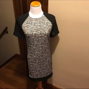 Short black and white dress