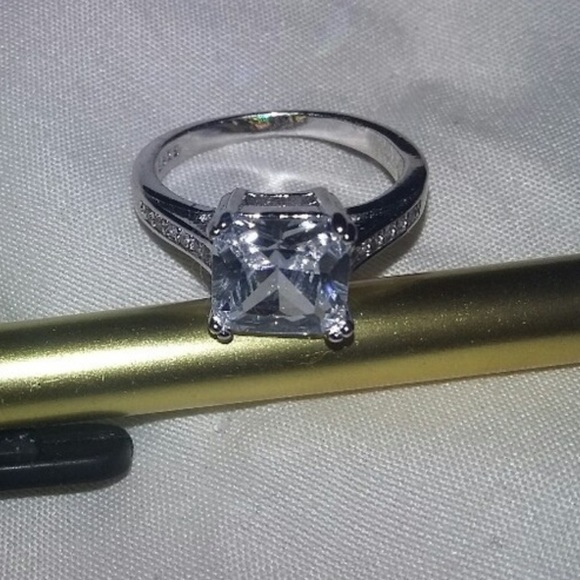 🚫SOLD🚫 🆕Sterling Silver Princess Cut AAA Zircon - Picture 5 of 5