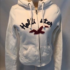 Hollister faux fur lined sweatshirt - XS - NWT