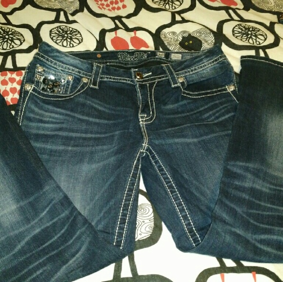 Miss me Easy Boot size 30 inseam 29.5 sequins - Picture 3 of 4