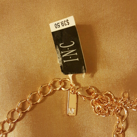 I. N.C  Necklace pink gold. - Picture 2 of 4