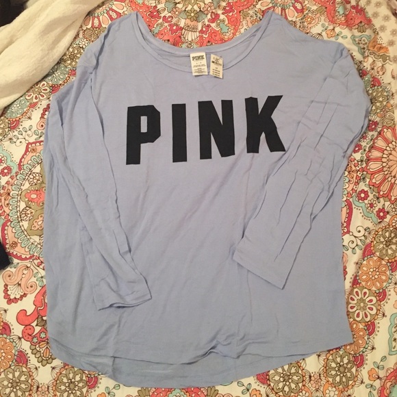 PINK Victoria's Secret Tops - NWT PINK logo long sleeved tee