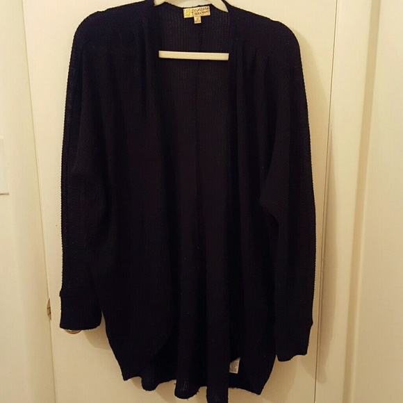 Black Princess Vera Wang Cocoon Sweater