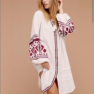 ISO FREE PEOPLE EMBROIDERED MAXI