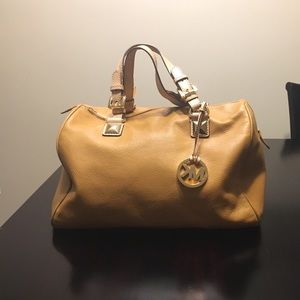 Tan leather Michael Kors satchel