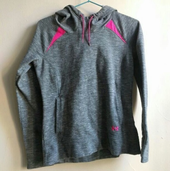 Under armour gray pink sweatshirt