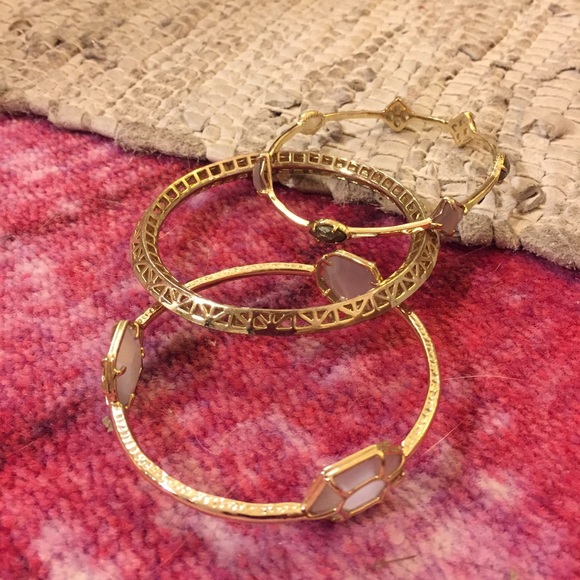 Kendra Scott Bangle Bundle - Grey Moonstone