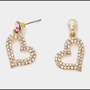 Crystal Heart Earrings
