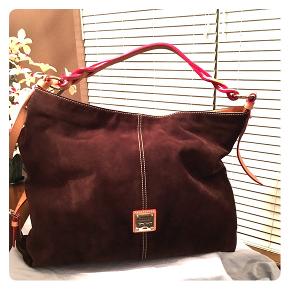 Dooney & Bourke Chocolate Brown Suede Handbag