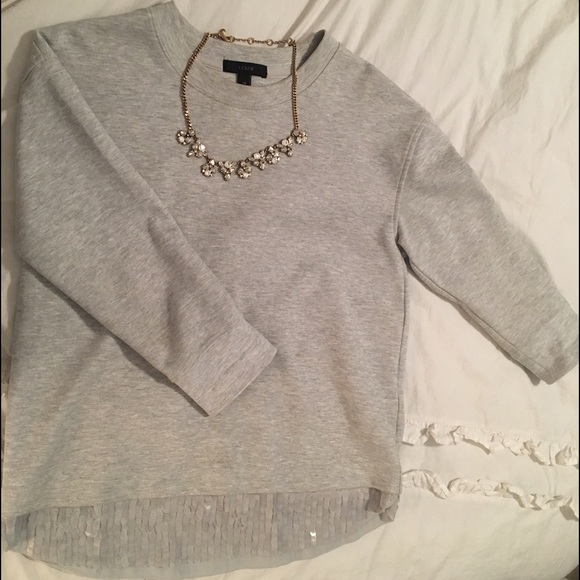 J. Crew Sweatshirt with sequins