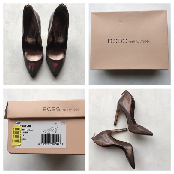 BCBG Hologram Shiny Patent Pump Heels - Picture 4 of 4