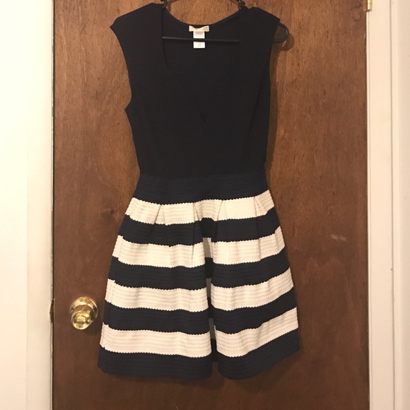 a'gaci fit and flare embroidered dress