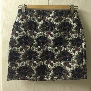 Sparkly Floral Print Asobio Mini Skirt in Size34