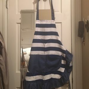 Cute Blue Striped Apron