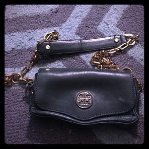 Tory burch crossbody green leather